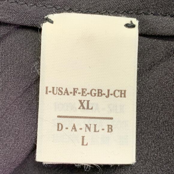 BRUNELLO CUCINELLI Size XL Grey Charcoal Silk Sleeveless Long Evening Gown - Picture 8 of 10